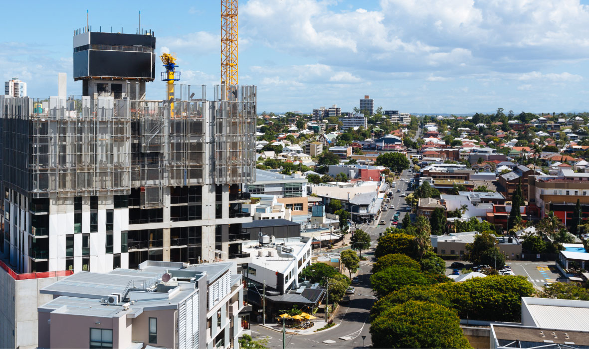 skyscraper building under construction